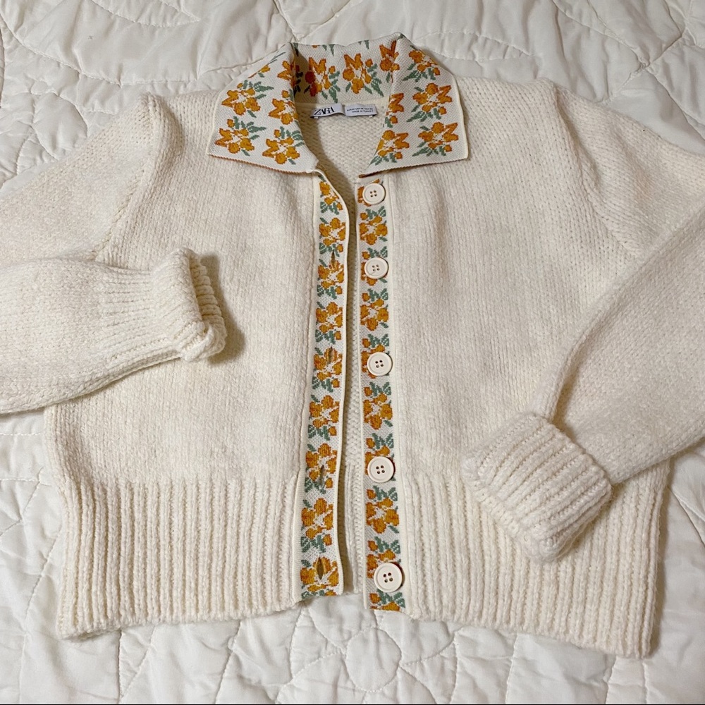 Zara Floral Sweater